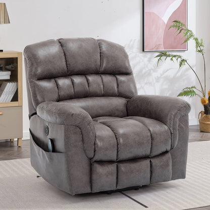 Fauteuil inclinable électrique surdimensionné de 42 po avec massage et chauffage