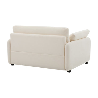 Fauteuil d'appoint simple surdimensionné en chenille, siège large et profond, avec coussins décoratifs par Harper&amp;Bright Designs