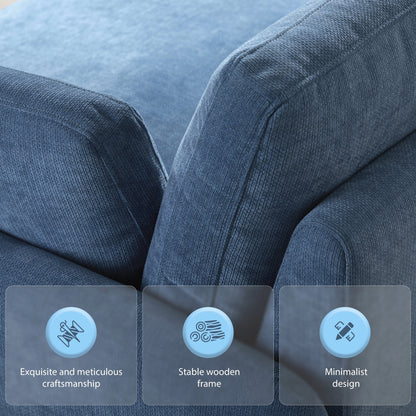 Fauteuil simple surdimensionné en chenille