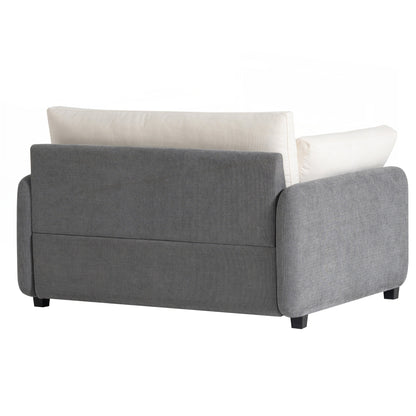 Fauteuil simple surdimensionné en chenille