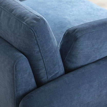 Fauteuil simple surdimensionné en chenille