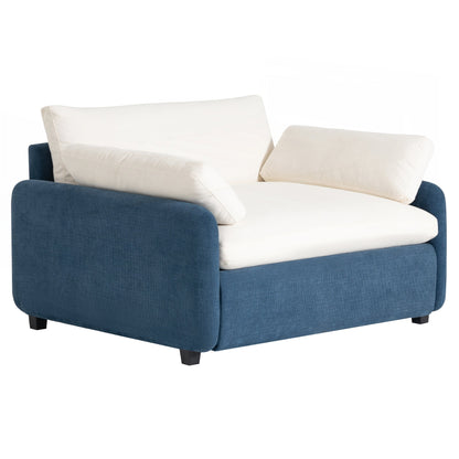 Fauteuil simple surdimensionné en chenille