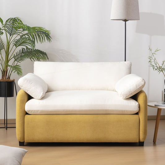 Fauteuil simple surdimensionné en chenille