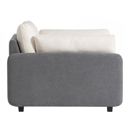 Fauteuil simple surdimensionné en chenille