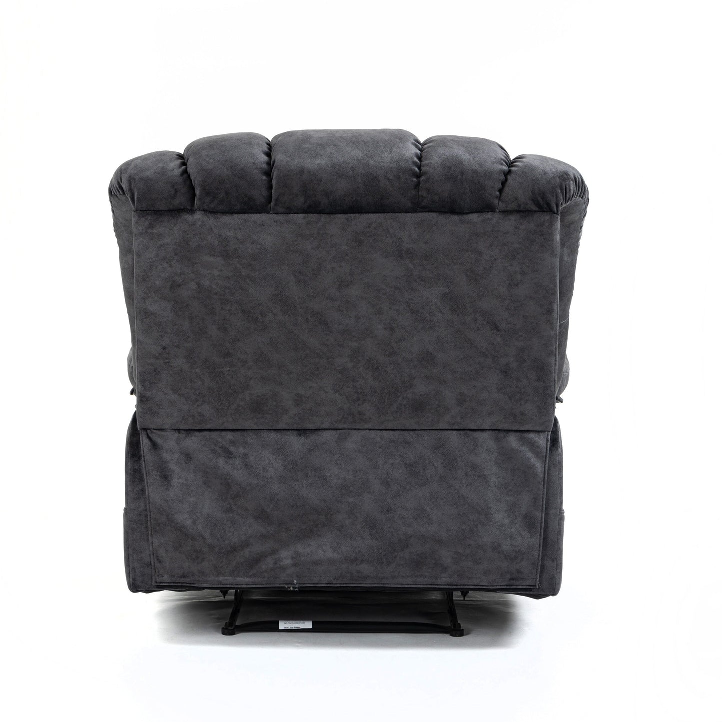 Fauteuil inclinable manuel surdimensionné en tissu rembourré, canapé simple réglable pour salon avec commande à levier latéral