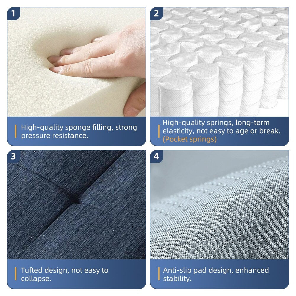 Canapé modulaire surdimensionné en chenille avec pouf, méridienne, 1 accoudoir et 4 coussins pour le salon