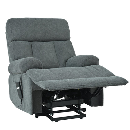 Fauteuil inclinable électrique surdimensionné pour personnes âgées, canapé inclinable avec télécommande, poche latérale, siège spacieux