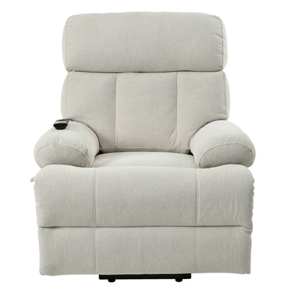 Fauteuil inclinable électrique surdimensionné pour personnes âgées, canapé inclinable avec télécommande, poche latérale, siège spacieux