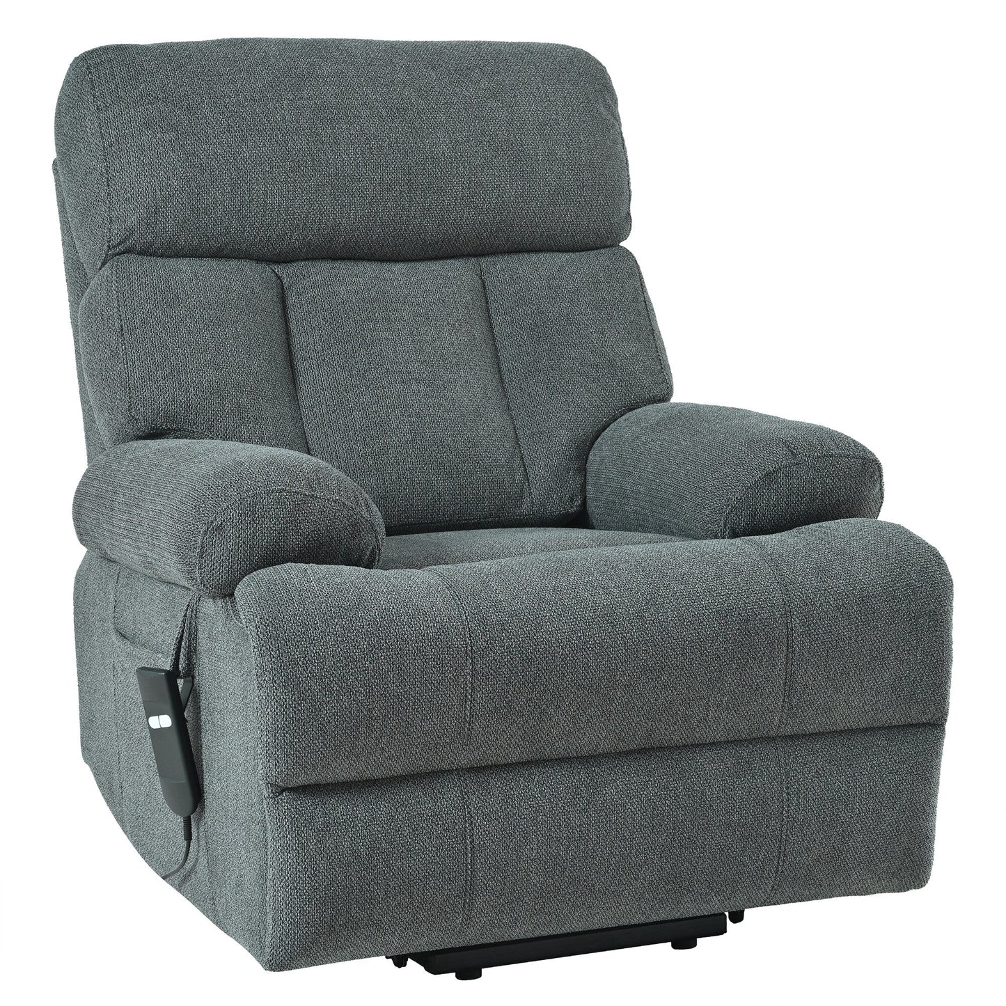 Fauteuil inclinable électrique surdimensionné pour personnes âgées, canapé inclinable avec télécommande, poche latérale, siège spacieux