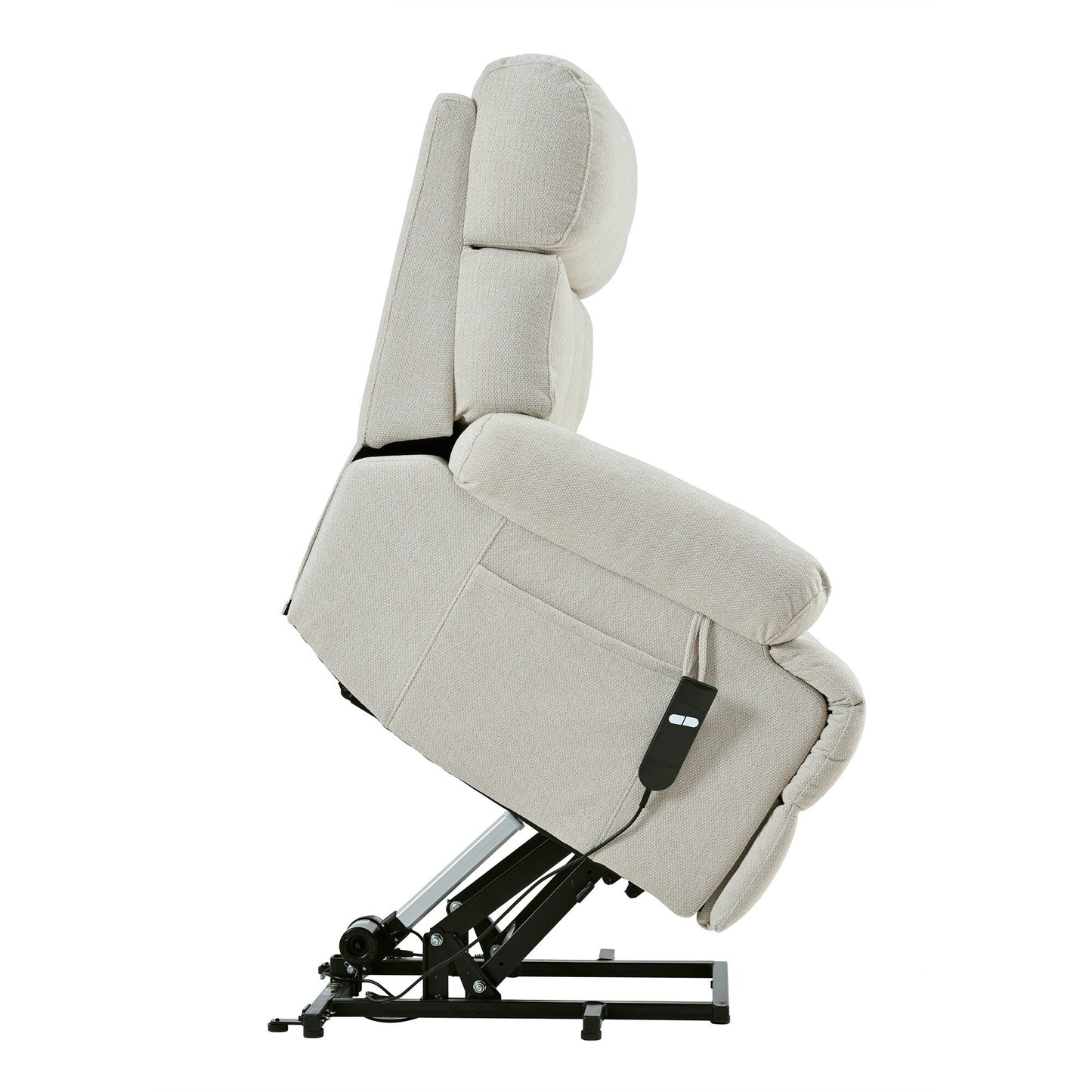 Fauteuil inclinable électrique surdimensionné pour personnes âgées, canapé inclinable avec télécommande, poche latérale, siège spacieux
