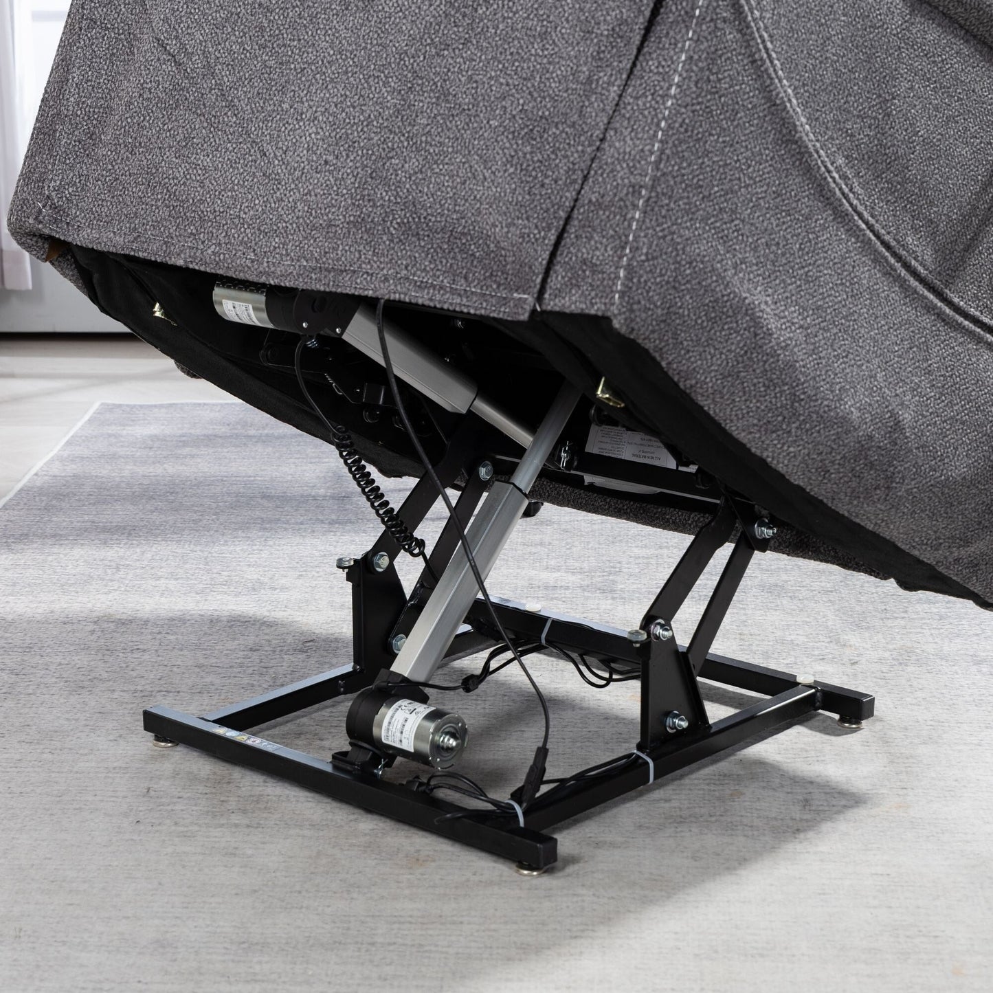 Fauteuil inclinable électrique surdimensionné avec massage thermique, position allongée à 180°