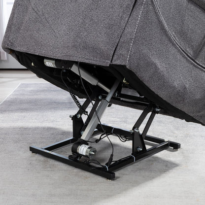 Fauteuil inclinable électrique surdimensionné avec massage thermique, position allongée à 180°