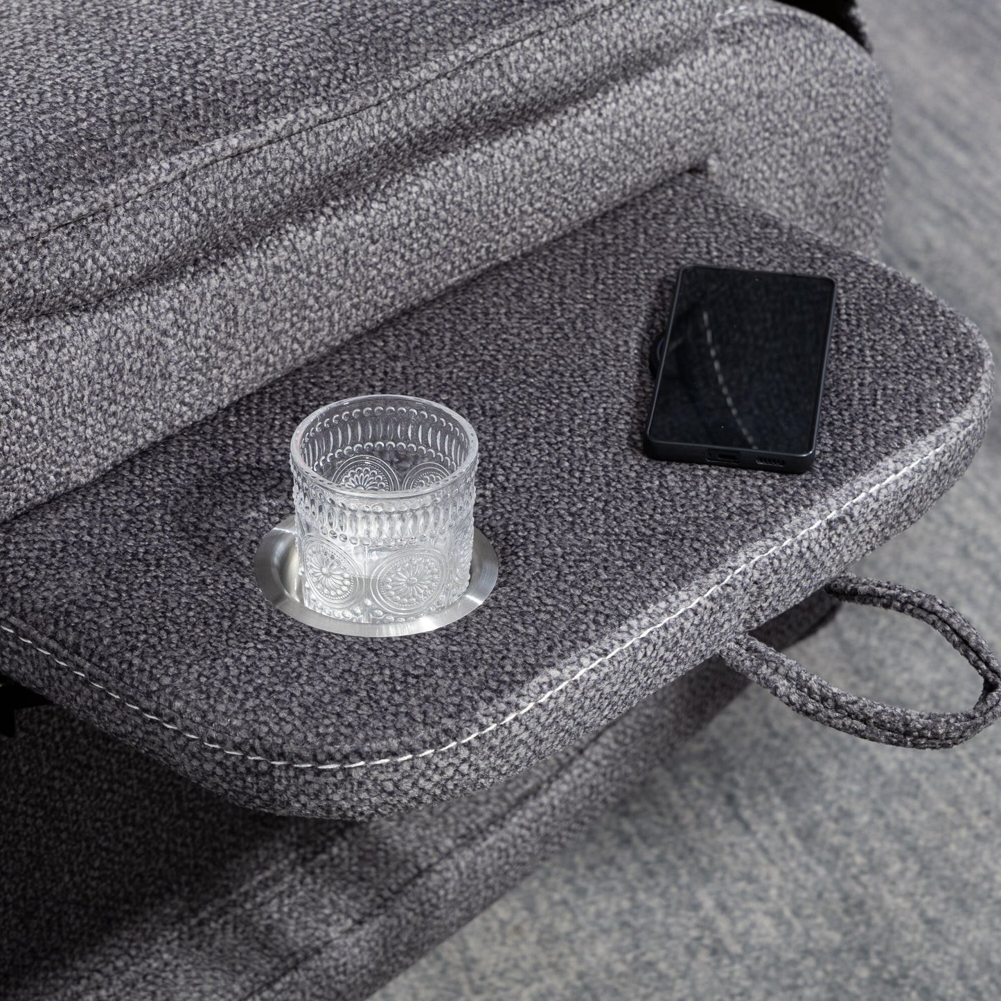 Fauteuil inclinable électrique surdimensionné avec massage thermique, position allongée à 180°