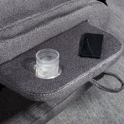 Fauteuil inclinable électrique surdimensionné avec massage thermique, position allongée à 180°