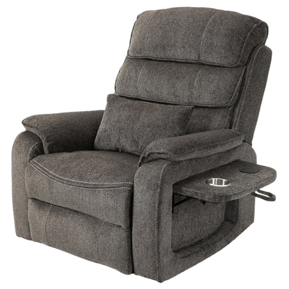 Fauteuil inclinable électrique surdimensionné avec massage thermique, position allongée à 180°