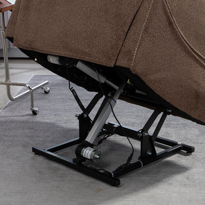 Fauteuil inclinable électrique surdimensionné avec massage thermique, position allongée à 180°