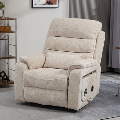 Fauteuil inclinable électrique surdimensionné avec massage thermique, position allongée à 180°