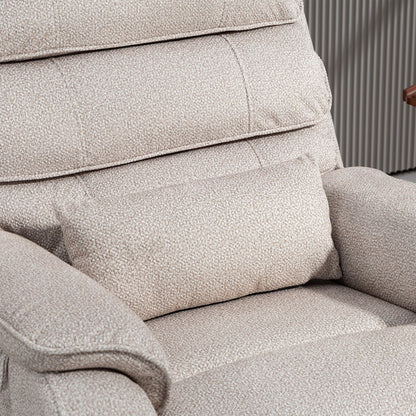 Fauteuil inclinable électrique surdimensionné avec massage thermique, position allongée à 180°