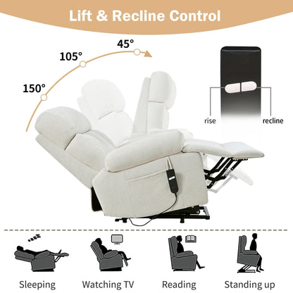 Fauteuil inclinable électrique surdimensionné pour personnes âgées