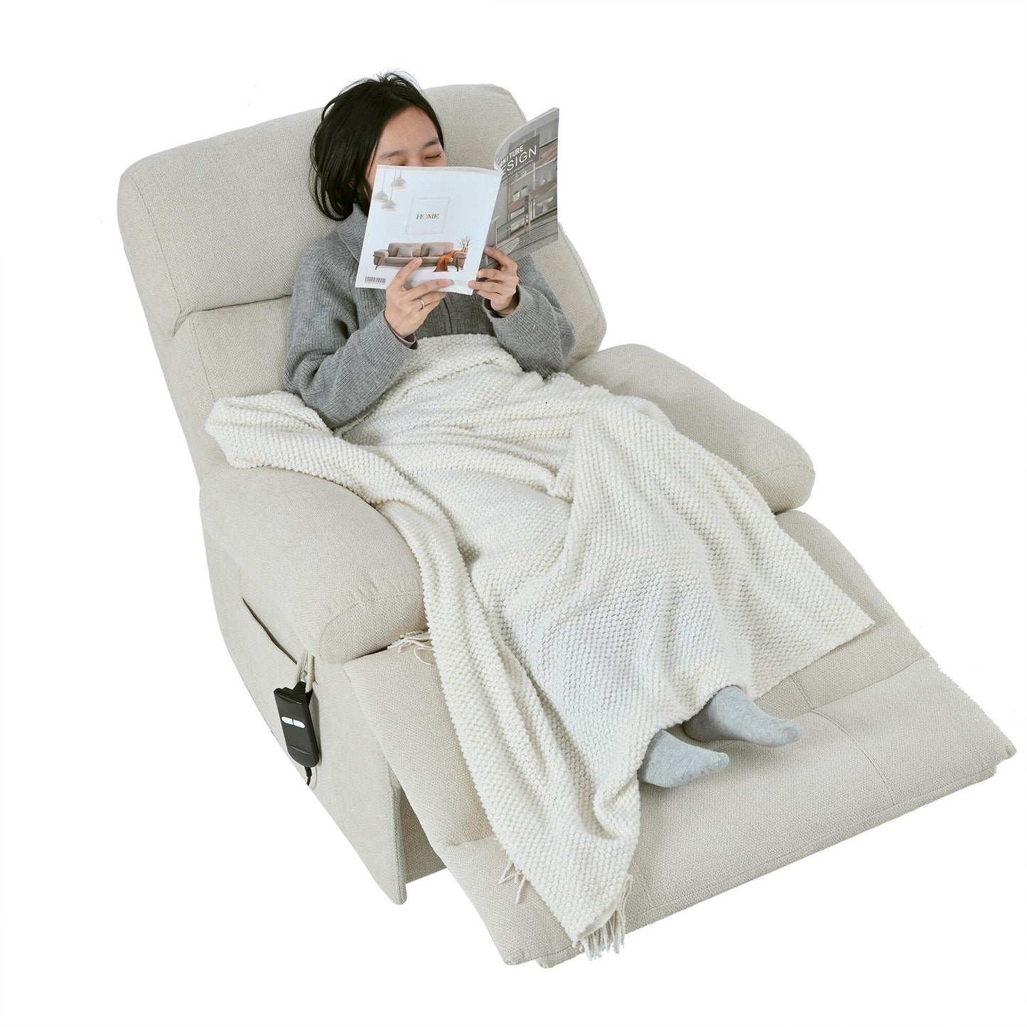 Fauteuil inclinable électrique surdimensionné pour personnes âgées