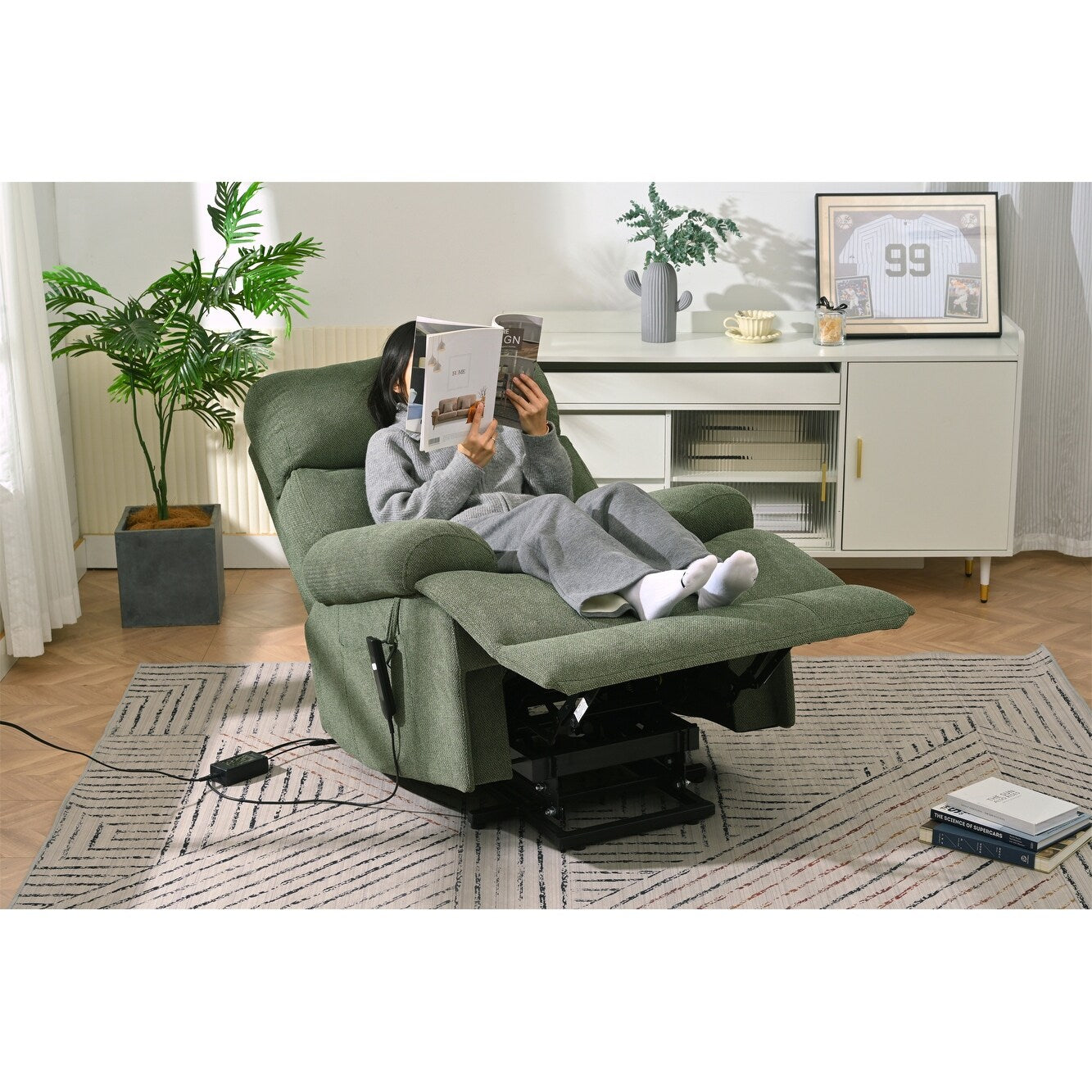 Fauteuil inclinable électrique surdimensionné pour personnes âgées