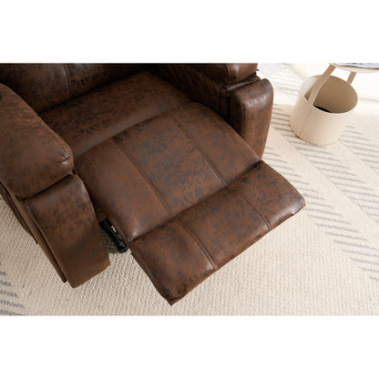 Fauteuil inclinable électrique surdimensionné avec moteur électrique silencieux et fonction massage, assemblage sans outil