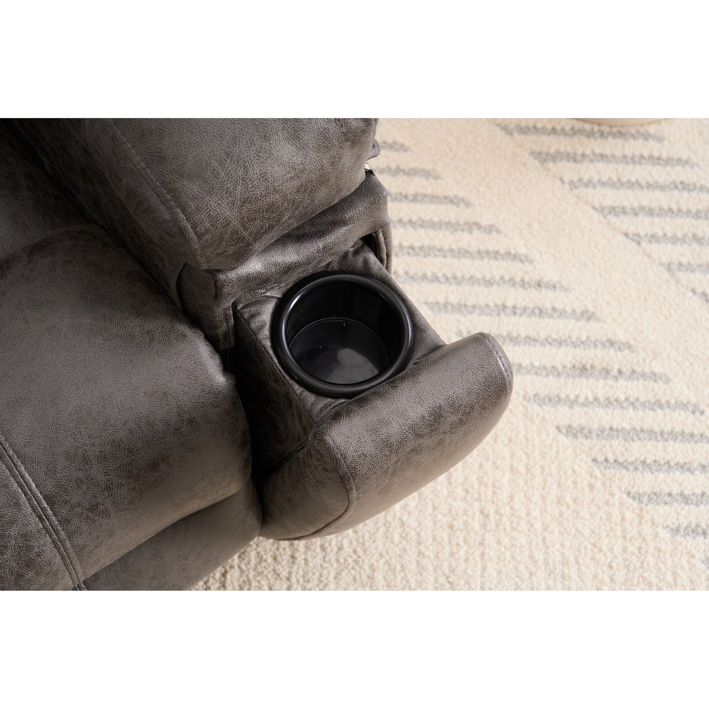Fauteuil inclinable électrique surdimensionné avec moteur électrique silencieux et fonction massage, assemblage sans outil