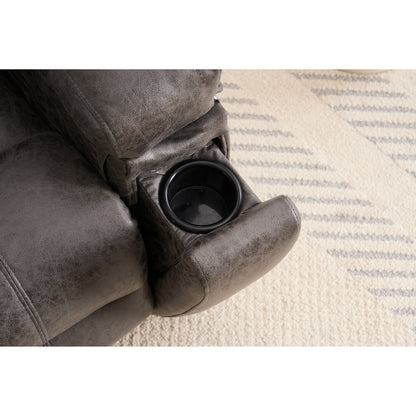 Fauteuil inclinable électrique surdimensionné avec moteur électrique silencieux et fonction massage, assemblage sans outil