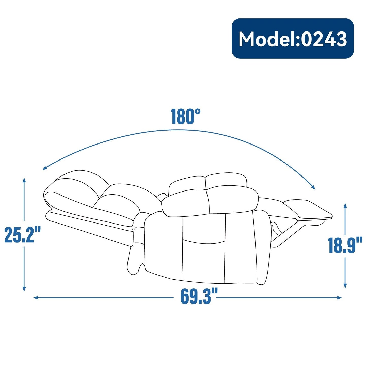 Fauteuil inclinable électrique surdimensionné avec deux moteurs, fonctions de chauffage et de massage, inclinaison infinie, porte-gobelets dissimulés