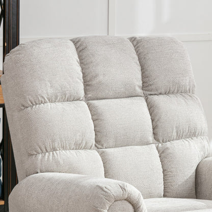 Fauteuils inclinables pivotants surdimensionnés à bascule et rembourrage manuel pour hommes de grande taille