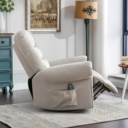 Fauteuils inclinables pivotants surdimensionnés à bascule et rembourrage manuel pour hommes de grande taille