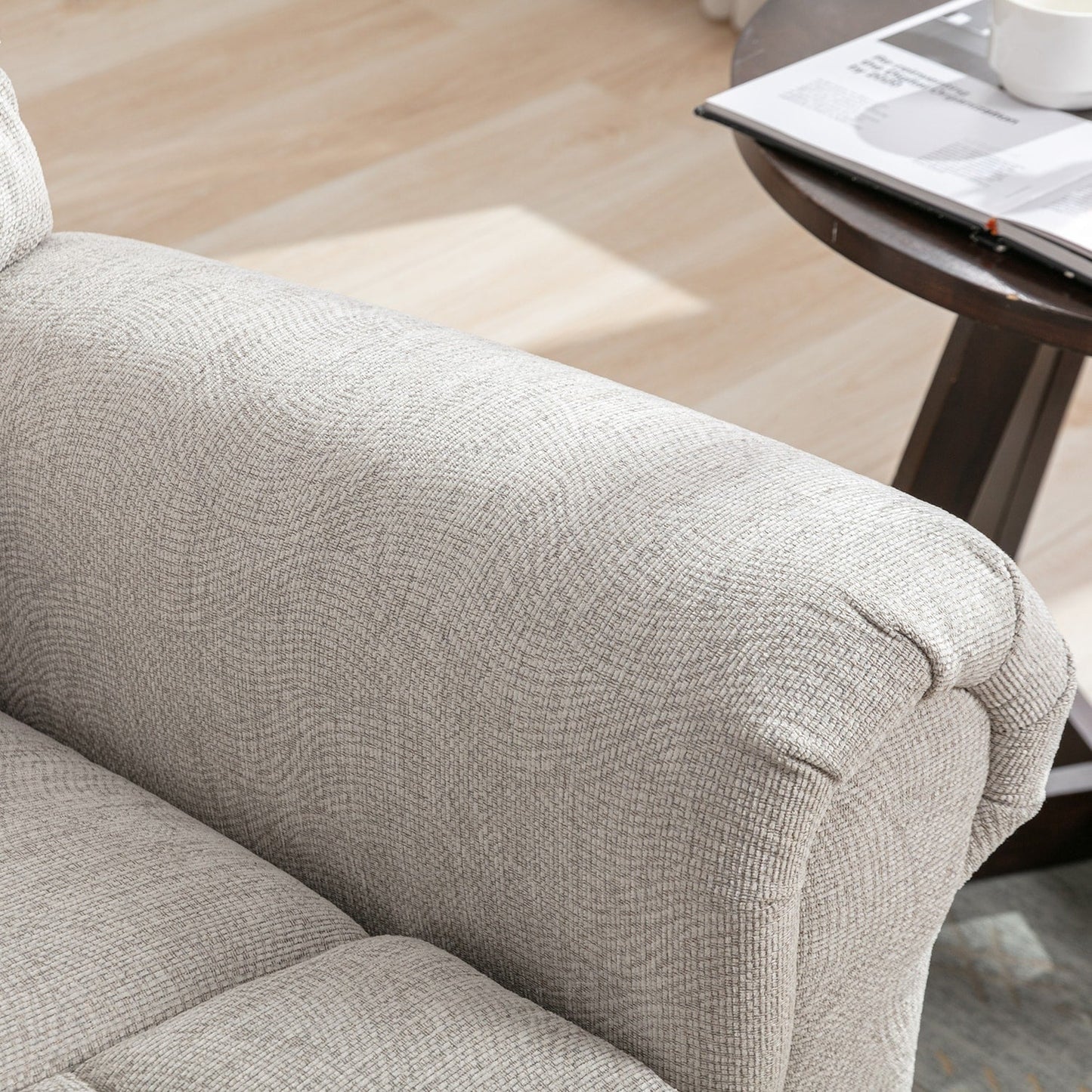 Fauteuils inclinables pivotants surdimensionnés à bascule et rembourrage manuel pour hommes de grande taille