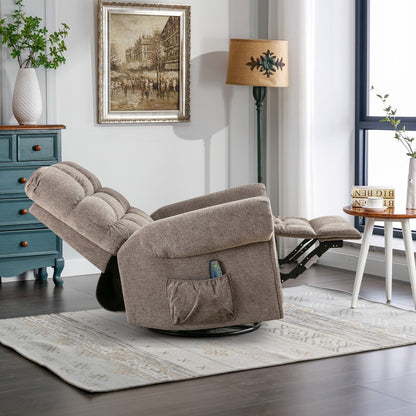 Fauteuils inclinables pivotants surdimensionnés à bascule et rembourrage manuel pour hommes de grande taille