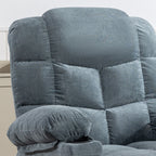 Fauteuil inclinable à bascule surdimensionné avec massage et chauffage, 2 porte-gobelets, port de chargement USB, inclinaison à 150° et fonction bascule à 30°