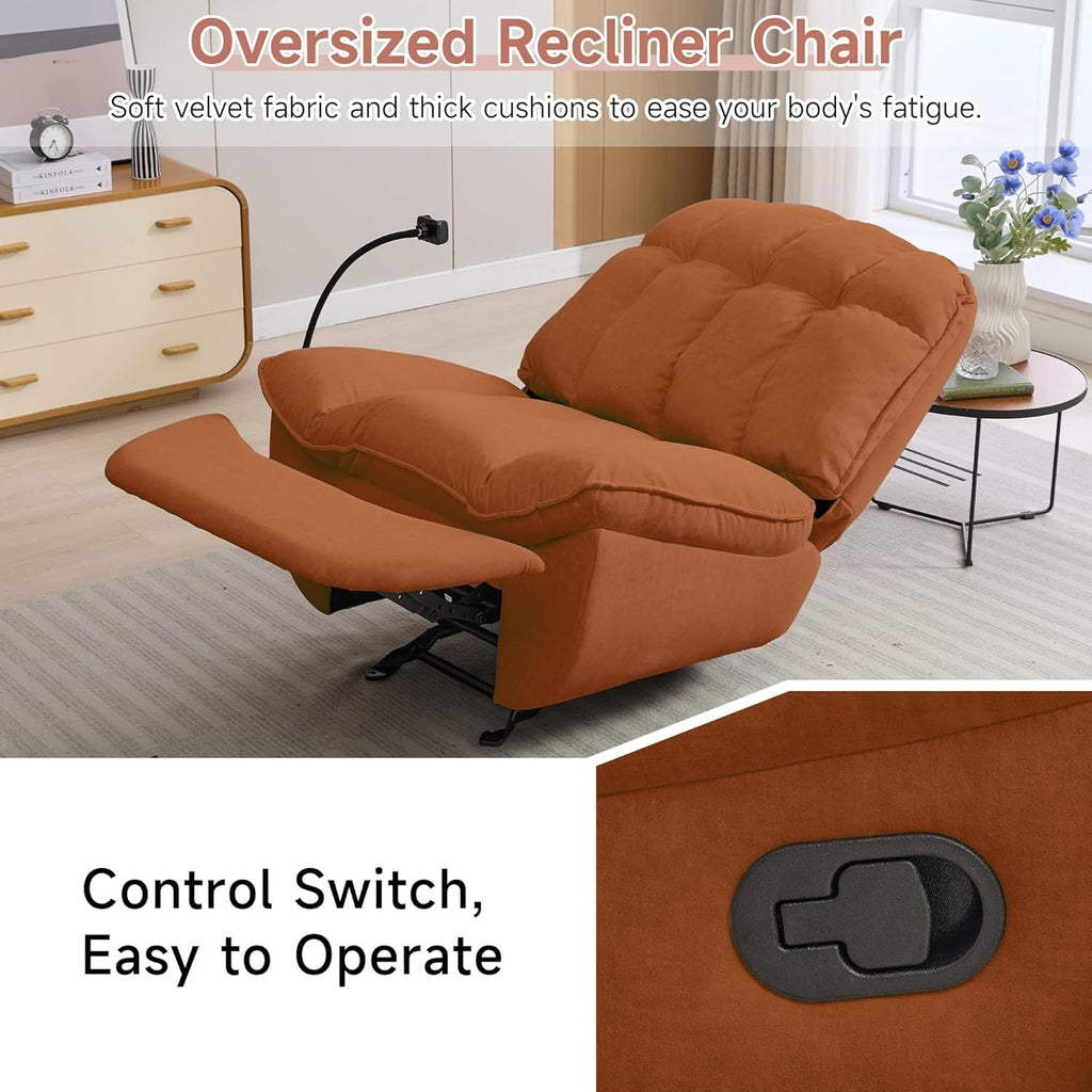 Fauteuils inclinables à bascule surdimensionnés pour adultes 400 lb
