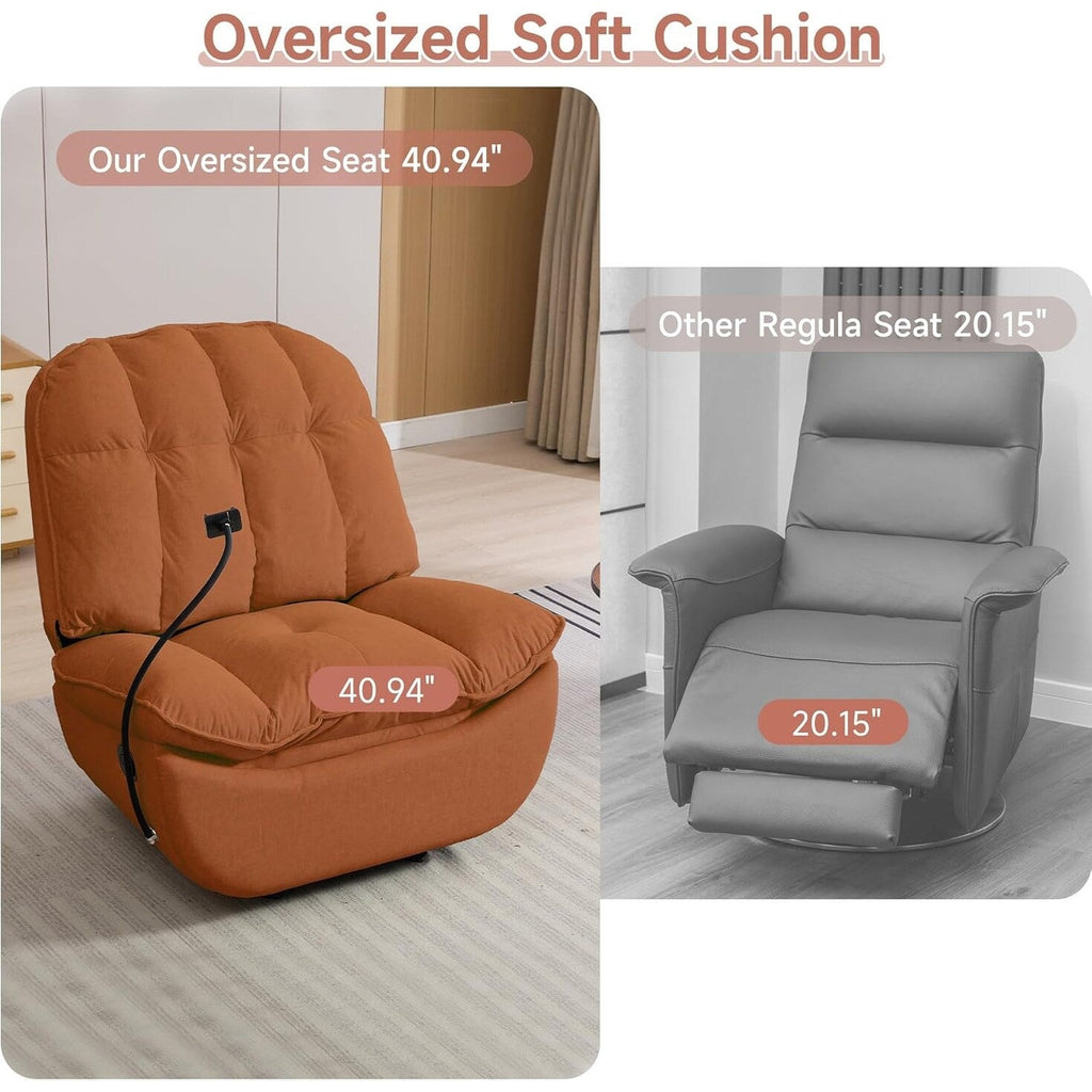 Fauteuils inclinables à bascule surdimensionnés pour adultes 400 lb