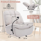 Fauteuils inclinables à bascule surdimensionnés pour adultes 400 lb
