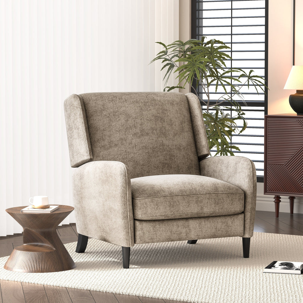Fauteuil inclinable surdimensionné en tissu texturé