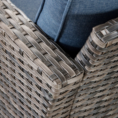 Ensemble de chaises de conversation en osier pour patio extérieur OVIOS