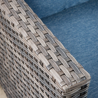 Ensemble de chaises de conversation en osier pour patio extérieur OVIOS