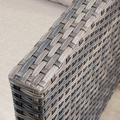 Ensemble de chaises de conversation en osier pour patio extérieur OVIOS