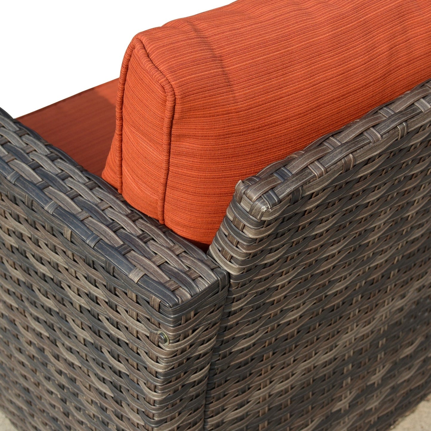 Ensemble de chaises de conversation en osier pour patio extérieur OVIOS