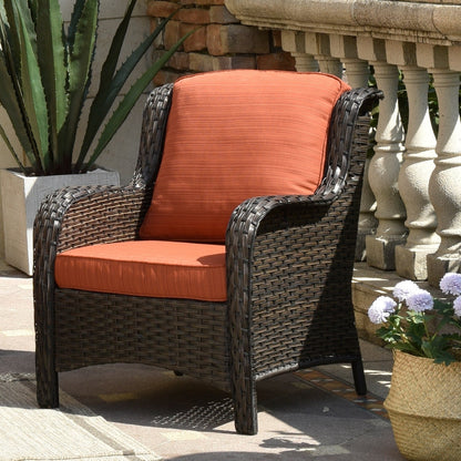 Ensemble de 2 chaises de patio en osier OVIOS