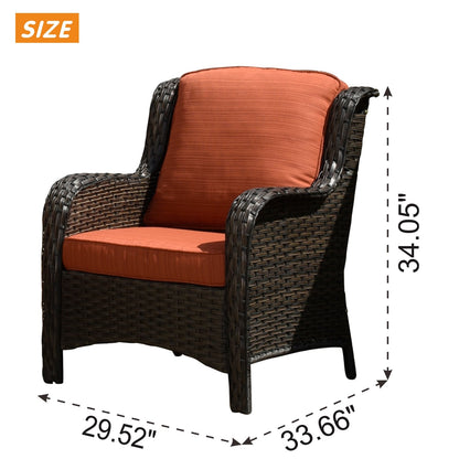 Ensemble de 2 chaises de patio en osier OVIOS