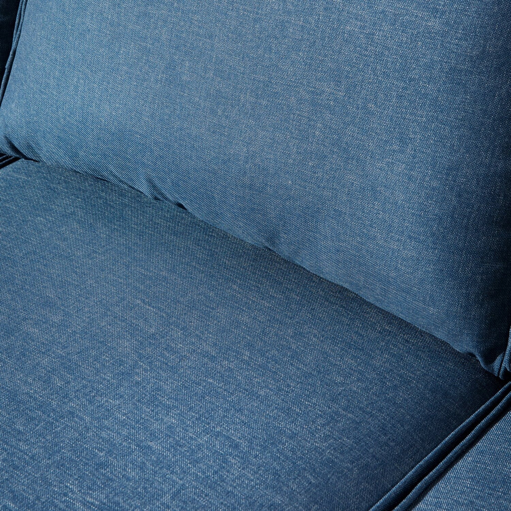 Ensemble de meubles de patio OVIOS 7 pièces en osier avec chaises pivotantes à bascule