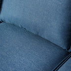 Ensemble de meubles de patio OVIOS 7 pièces en osier avec chaises pivotantes à bascule