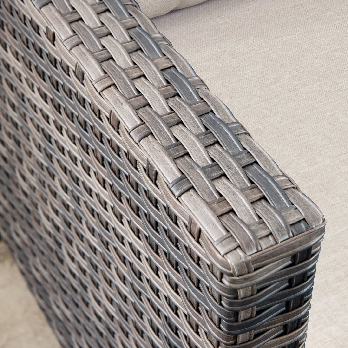 Ensemble de meubles de patio OVIOS 8 pièces en osier avec chaises pivotantes