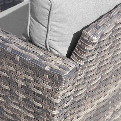 Ensemble de meubles de patio OVIOS 8 pièces en osier avec chaises pivotantes
