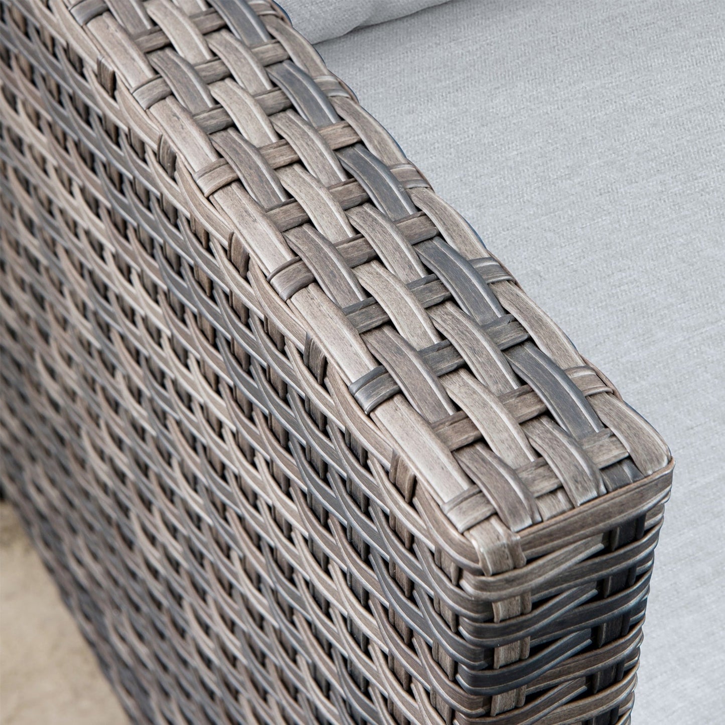 Ensemble de meubles de patio OVIOS 8 pièces en osier avec chaises pivotantes