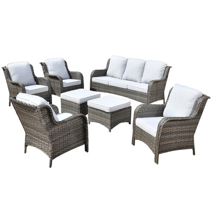 Ensemble de meubles de patio OVIOS 7 pièces